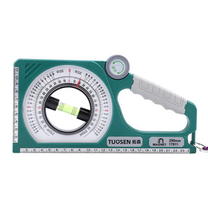 Instrumento de medición de pendientes magnético Tuosen, regla de ángulo de 250 mm, nivelador para ingeniería civil - Product Image 5