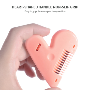 Peigne manuel pour effiler les <span class=keywords><strong>cheveux</strong></span>, couteau de coiffure domestique, ciseaux de barbier, peigne double face pour la coiffure - Product Image 4