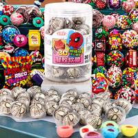 Halal Aardspin Oogbol 3D Explosie Gummy Candy Fruitig Aroma Meerkleurig Flesverpakking Fabrieksdirect OEM