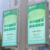 Écran d'affichage publicitaire LCD personnalisé de 3000 nits, 32 pouces, 43 pouces, pour poteau d'éclairage extérieur, sur lampadaire