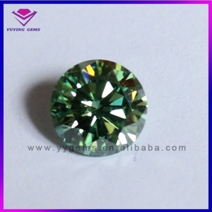 Turmalina Verde Sintética en Forma Redonda al por Mayor, Precio de Moissanita en Piedra Preciosa Suelta - Product Image 2