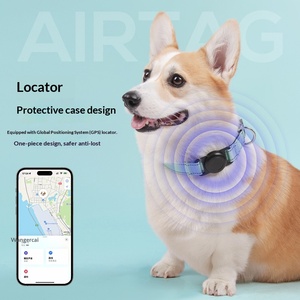 Collier de chien en nylon plastique avec alarme de suivi GPS, localisateur pour retrouver mon animal de compagnie, compatible iOS Android Google, traceur de positionnement mondial, logo personnalisable - Product Image 1