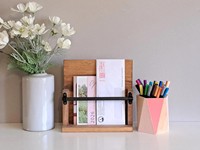 Porte-lettres et porte-papiers en bois pour bureau, organisation de la maison et du bureau, boîte de rangement pour le télétravail
