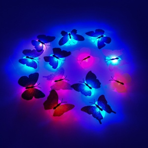Decoración Moderna para Pared, Adhesivos LED 3D con Forma de Mariposa, Iluminación Decorativa para Navidad, Fiestas, Hogar, Dormitorio, Luz Nocturna - Product Image 3