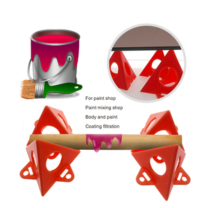 10 pièces Triangle porte-peinture en plastique pyramide support ensemble peinture en aérosol pieds tampon peinture support pour <span class=keywords><strong>charpentier</strong></span> peintre accessoires - Product Image 4