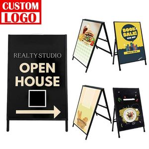 Portable Double-Sided Frame Display Stand Double Side Adjustable Poster Photo Frame Stand - Product Image 1