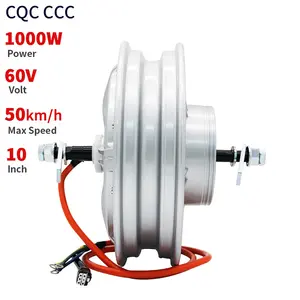 Lingming pemasok TERBAIK 10 inci 1000W motor BLDC hub motor penjualan