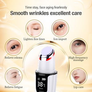 Cordless Heating <b>Vibration</b> Eye Lifting Massager Pen Eye Cream Import <b>Wand</b> Device LED Photon Eye Beauty Care Instrument - Product Image 2
