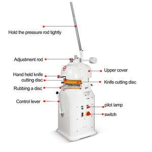 Divisor de masa profesional y equipo de corte de masa automático más redondo para masa de panadería y pizza - Product Image 2