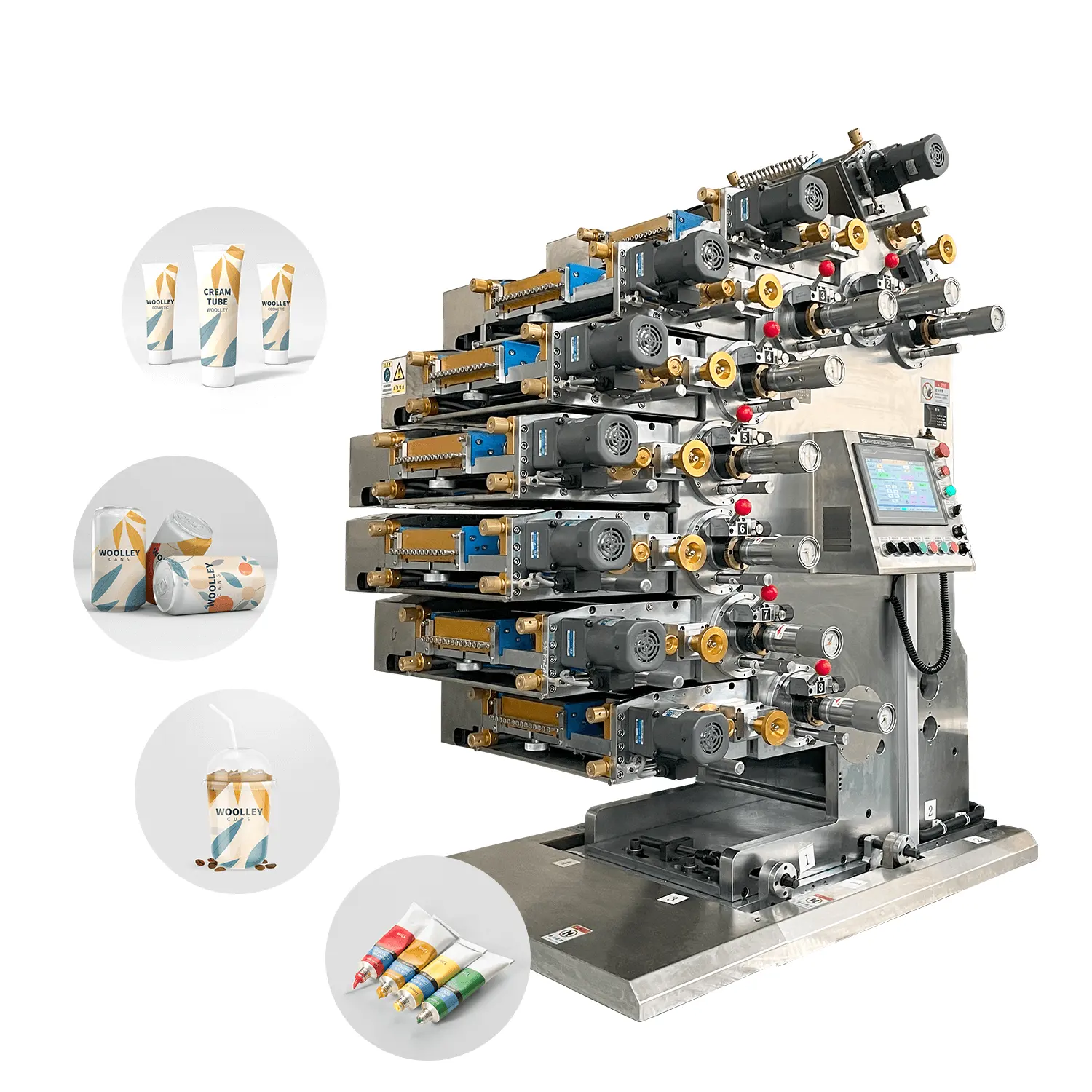 Drukmachine Voor Plastic Buis Plastic Drukmachine 4 Kleur Plastic Machine Afdrukken Voor Cosmetische Buis Beker Kan