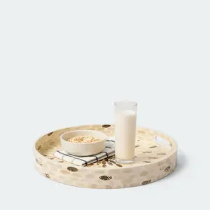 Bandeja de servicio con asas para mesa de comedor y decoración, elegante, mopa, decoración, proveedor de Vietnam - Product Image 3