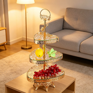 <span class=keywords><strong>Plateau</strong></span> à fruits nordique à 3 niveaux en métal, <span class=keywords><strong>plateau</strong></span> de rangement pour bonbons, vaisselle personnalisée, fournitures hôtelières, décoration intérieure, directement de l'usine - Product Image 6