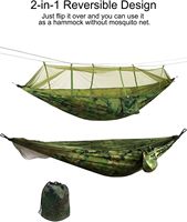 Camping-Hammock mit Moskitonetz doppel- und einzel-leichtgewicht tragbare Hängemöcken mit Baumträgern Fallschirm-Hängematte