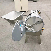 Hoge Snelheid Commerciële Cassave Chips Snijmachine Automatische Banana Weegbree Snijmachine