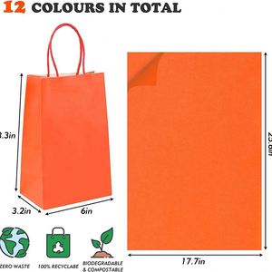 Petits cadeaux, sacs de fête avec poignées, sacs en papier pour cadeaux, sacs pour Noël, mariage, baby shower, anniversaire - Product Image 3