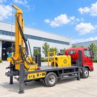 Sondeuse hydraulique montée sur châssis de camion HOWO pour forage de puits d'eau, machine de forage DTH pour puits d'eau