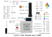 Carte de développement IoT open source T-Echo LILYGO avec LoRa, GPS et écran e-paper, 915 MHz, référence SKU-K147-Mesh, fabriquée au Guangdong, Chine