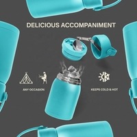 Conteneur alimentaire isotherme en acier inoxydable, vente en gros d'usine, pot alimentaire isolé sous vide
