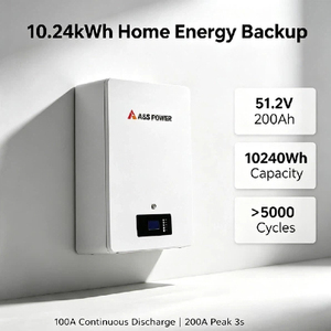 51.2V 200Ah LiFePO4 <b>Battery</b> 10240Wh Energy Storage <b>Battery</b> 100A BMS 16S1P IP20 for Home Solar System - Product Image 3