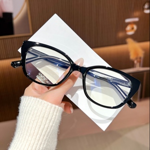 Óculos de Prescrição com Lentes Anti-Luz Azul em Estilo Tortoiseshell, Modelagem Slimming, para Miopia - Product Image 5