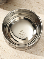 Bol en acier inoxydable martelé à double paroi, plusieurs tailles, anti-brûlure, qualité alimentaire 316L, pour riz, soupe et nouilles