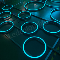 Pendentif d'éclairage extérieur pour discothèque 500mm DMX LED Pixel Neon Circle RGB Ring Light