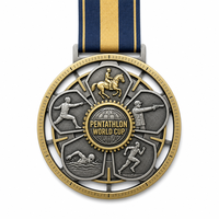 Trophée de compétition de sport de luxe, Coupe du Monde, Trophées et médailles en cristal et métal doré grandeur nature, Options de taille et de forme