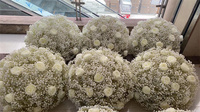 QSLH Ti287 bebek nefes çiçek topu centerpieces düğün için 70 cm gypsophila düğün dekorasyon çiçekler topu masa süsü