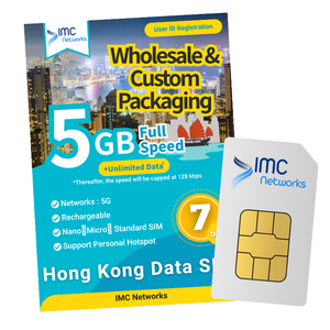 Vente en gros de cartes SIM eSIM 5G pour voyages à Hong Kong, 1/3/5/7/15/30 jours, données illimitées, avec emballage personnalisé pour revendeurs - Product Image 4