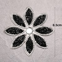 Hot Melt Iron-On Strass Retour Colle Fleur Patch Verre Matériel Accessoires Décoratifs pour Vêtements Bagages Mobile Téléphone Cas