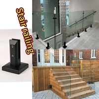 Colliers de serrage en acier inoxydable 2205 modernes et réglables à faible coût pour garde-corps en verre, balcons, rampes d'escalier et rampes de terrasse