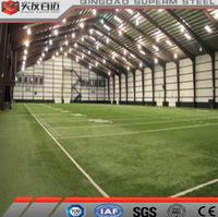 Bâtiment de structure en acier de haute qualité, préfabriqué, salle de football en salle, structure en acier, bâtiment de stade de football