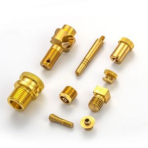 Piezas de latón mecanizadas por CNC, componentes metálicos de precisión para torneado, fresado y mecanizado, diámetro máximo de 100 mm, longitud de 300 mm - Product Image 1