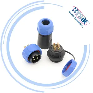 Weipu Sp21 Waterdichte Ip68 Connector 2 3 4 5 6 7 9 12 Pins Kabel Plug In-Line Kabel Socket Sp2110 Mannelijke Stekker Sp2112 Female Socket