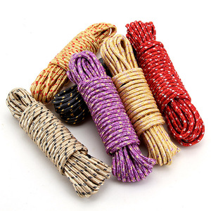 Corde à <span class=keywords><strong>linge</strong></span> multifonctionnelle en nylon coloré pour camping en plein air Corde à <span class=keywords><strong>linge</strong></span> 10m 20m Corde à <span class=keywords><strong>linge</strong></span> portable suspendue - Product Image 2