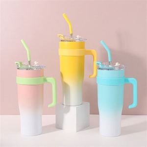 Vaso Térmico de Doble Pared para Auto, 40oz, con Tapa, Pajita y Agarre Antideslizante, Diseño Personalizado OEM/ODM con Logotipo - Product Image 6