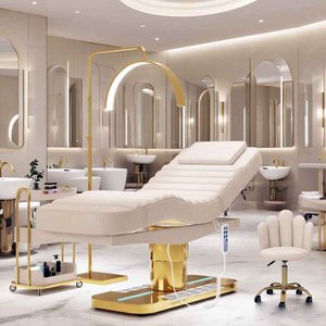 Salon Facial Bed Hair <b>Massage</b> <b>Head</b> Spa Bed <b>Electric</b> <b>Massage</b> Table De <b>Massage</b> Beauty Bed Treatment Lashes Bed for Beauty Salon - Product Image 2
