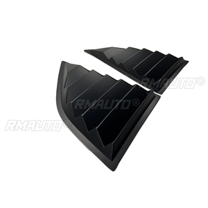 For 2008-2023 Dodge Challenger Rear Side <b>Window</b> Shutter Louvers Scoop <b>Cover</b> Vent Car Accessories Auto Parts Matte Black - Product Image 4
