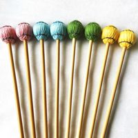 Wholesale Rattan Poles Baquetas De Marimba Colored Marimba Mallets Western Percussion Instruments