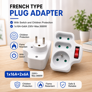 Adaptateur 3 voies avec interrupteur pour systèmes solaires hors réseau, fermiers, pionniers, cabanes, micro-réseaux solaires, abris - Product Image 1