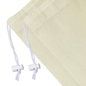 ถุงผ้าฝ้ายออร์แกนิกแบบมีเชือกผูกสำหรับเก็บอาหาร สมุนไพร และใช้ในครัว - Product Image 6