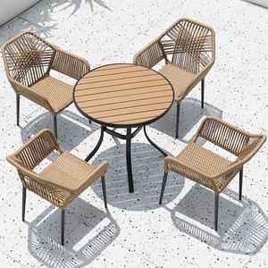 FERA résistant aux intempéries en gros chinois cour jardin ensembles mobilier d'extérieur rotin table et chaises ensemble - Product Image 6