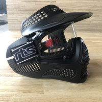 Masque de jeu de paintball tactique pour tir à l'arc en plein air, équipement tactique, anti-buée, visage complet, avec lunettes