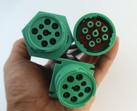 مقاوم للماء Overmolded J1939 نوع 2 الخائن ذ كابل 1 ذكر إلى 2 موصلات 9pin الإناث