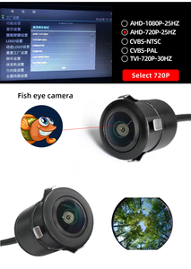 Telecamera di retromarcia per motori generali cappello di paglia punzone Ahd telecamera per auto 170 gradi Fisheye 1080/720p luce notturna visione posteriore Camer per visione posteriore - Product Image 6