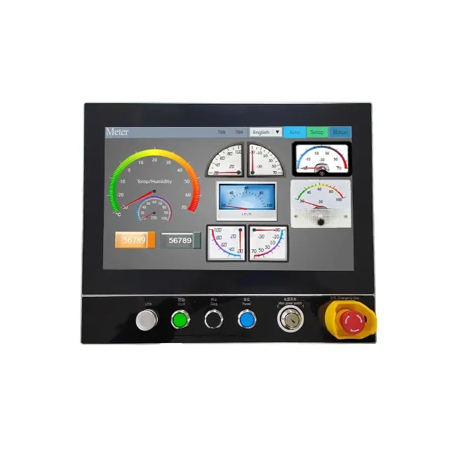 15.6 Inch Buil-in Control Panel DVI/USB Extended VGA Interface Industrial Control Display Screen IP65 High Brightness Monitor
