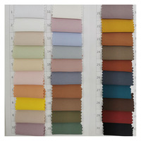 Haute élastique simple face habijabi doux respirant polyester crêpe en mousseline de soie tissu pour les femmes vêtements