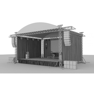 Sgaier giàn DJ nhôm khung sân khấu giàn cấu trúc dàn dựng gian hàng thiết kế triển lãm thương mại triển lãm giàn hiển thị để bán - Product Image 6