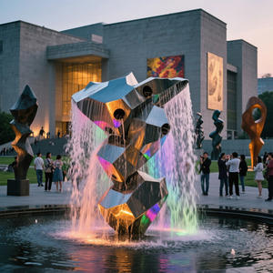 Artwatershow Fontaine linéaire Eau courante Cascade Rideau <span class=keywords><strong>Dessin</strong></span> Fil Pluie Fontaine Rideau d'eau - Product Image 4