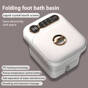Mandi kaki pijat listrik sepenuhnya otomatis, pemijat kaki rumah portabel, pemanas suhu konstan, mandi kaki lipat pintar - Product Image 2
